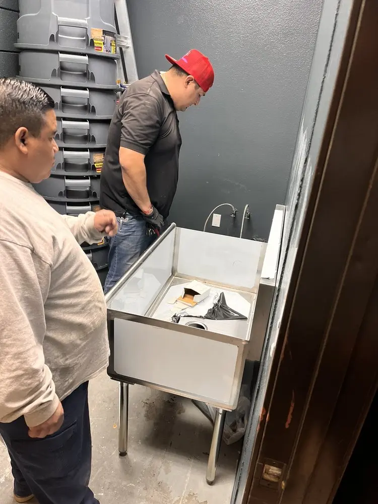 Commercial plumbing and sink installation in Meridian Park
